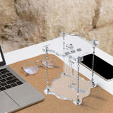 Tensegrity Table Gravity Modern Desktop Ornament for Table Bedroom Kids Gift Clear