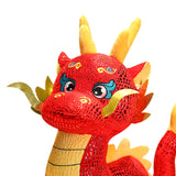 Dragon Plush Toy Adorable Chinese Dragon Plush for Birthday Gift Bedroom Bar