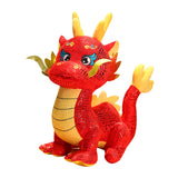 Dragon Plush Toy Adorable Chinese Dragon Plush for Birthday Gift Bedroom Bar
