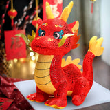 Dragon Plush Toy Adorable Chinese Dragon Plush for Birthday Gift Bedroom Bar