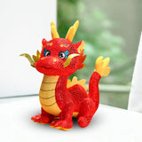 Dragon Plush Toy Adorable Chinese Dragon Plush for Birthday Gift Bedroom Bar