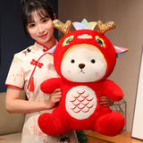 Dragon Plush Toy Cute Dragon Stuffed Animal for Birthday Present Bar Bedroom