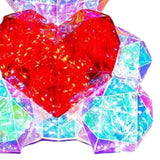 Glowing Bear Valentines Day Gifts for Kids with Heart LED Toy USB Girlfriend red heart