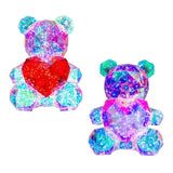 Glowing Bear Valentines Day Gifts for Kids with Heart LED Toy USB Girlfriend red heart