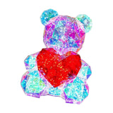 Glowing Bear Valentines Day Gifts for Kids with Heart LED Toy USB Girlfriend red heart