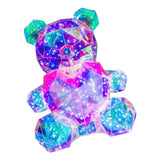 Glowing Bear Valentines Day Gifts for Kids with Heart LED Toy USB Girlfriend pink heart
