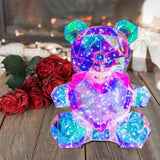 Glowing Bear Valentines Day Gifts for Kids with Heart LED Toy USB Girlfriend pink heart