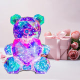 Glowing Bear Valentines Day Gifts for Kids with Heart LED Toy USB Girlfriend pink heart