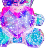 Glowing Bear Valentines Day Gifts for Kids with Heart LED Toy USB Girlfriend pink heart