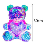 Glowing Bear Valentines Day Gifts for Kids with Heart LED Toy USB Girlfriend pink heart