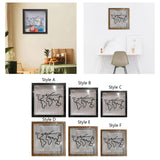 Maxbell Ticket Display Case Frame Multipurpose for Movie Theater Travel Ticket Style A