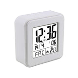 Maxbell Digital Alarm Clock Modern Mute Clock Table Clock for Office Bedside Kitchen white