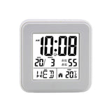 Maxbell Digital Alarm Clock Modern Mute Clock Table Clock for Office Bedside Kitchen white
