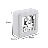 Maxbell Digital Alarm Clock Modern Mute Clock Table Clock for Office Bedside Kitchen white