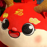 Chinese Dragon Plush Doll Decorative for Office Holidays Bedding Accessories