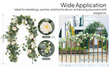 Maxbell 2xArtificial Vines Fake Eucalyptus Leaves Hanging Plants for Holiday Wall Home