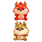 Dragon Stuffed Animal Chinese Dragon Plush Doll for Dorm Restaurant Holidays Red 58cm