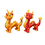 Dragon Plush Toy Adorable Dragon Stuffed Animal for Restaurant Bedroom Couch Red