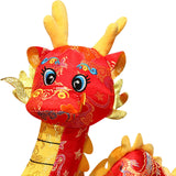 Dragon Plush Toy Adorable Dragon Stuffed Animal for Restaurant Bedroom Couch Red