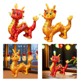 Dragon Plush Toy Adorable Dragon Stuffed Animal for Restaurant Bedroom Couch Red