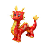 Dragon Plush Toy Adorable Dragon Stuffed Animal for Restaurant Bedroom Couch Red