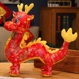 Dragon Plush Toy Adorable Dragon Stuffed Animal for Restaurant Bedroom Couch Red