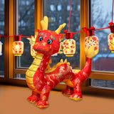 Dragon Plush Toy Adorable Dragon Stuffed Animal for Restaurant Bedroom Couch Red