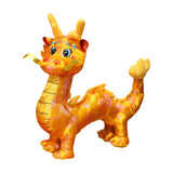 Dragon Plush Toy Adorable Dragon Stuffed Animal for Restaurant Bedroom Couch Yellow