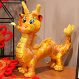 Dragon Plush Toy Adorable Dragon Stuffed Animal for Restaurant Bedroom Couch Yellow