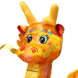 Dragon Plush Toy Adorable Dragon Stuffed Animal for Restaurant Bedroom Couch Yellow