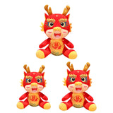 Chinese Dragon Plush Toy New Year Stuffed Animal Doll for Spring Festival
