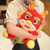 Chinese Dragon Plush Toy New Year Stuffed Animal Doll for Spring Festival