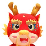 Chinese Dragon Plush Toy New Year Stuffed Animal Doll for Spring Festival