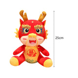 Chinese Dragon Plush Toy New Year Stuffed Animal Doll for Spring Festival