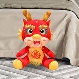 Chinese Dragon Plush Toy New Year Stuffed Animal Doll for Spring Festival