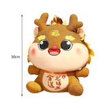 Chinese Dragon Plush Doll Novelty Adorable Dragon Doll for Dorm Party Office