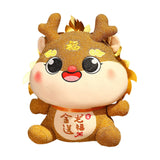 Chinese Dragon Plush Doll Novelty Adorable Dragon Doll for Dorm Party Office