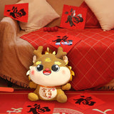 Chinese Dragon Plush Doll Novelty Adorable Dragon Doll for Dorm Party Office