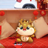 Chinese Dragon Plush Doll Novelty Adorable Dragon Doll for Dorm Party Office