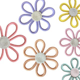 Woven Daisy Flowers Wall Decoration Chic Handmade for Indoor Nursery Bedroom