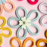 Woven Daisy Flowers Wall Decoration Chic Handmade for Indoor Nursery Bedroom