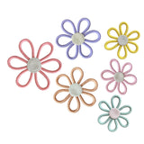 Woven Daisy Flowers Wall Decoration Chic Handmade for Indoor Nursery Bedroom