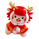 23cm Cartoon Chinese Dragon Pillow Stuffed Animal Toy Chinese New Year Toy