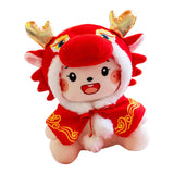 23cm Cartoon Chinese Dragon Pillow Stuffed Animal Toy Chinese New Year Toy