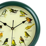 Maxbell 10inch Singing Wild Bird Wall Clock Battery Powered Melody Clock for Kitchen