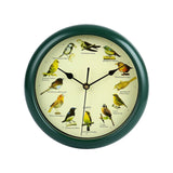 Maxbell 10inch Singing Wild Bird Wall Clock Battery Powered Melody Clock for Kitchen