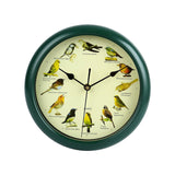 Maxbell 10inch Singing Wild Bird Wall Clock Battery Powered Melody Clock for Kitchen