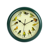 Maxbell 10inch Singing Wild Bird Wall Clock Battery Powered Melody Clock for Kitchen
