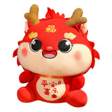 Chinese Dragon Plush Doll Dragon Doll for Cafe Apartment Bedding Accessories