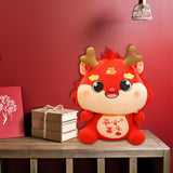 Chinese Dragon Plush Doll Dragon Doll for Cafe Apartment Bedding Accessories